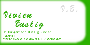 vivien buslig business card